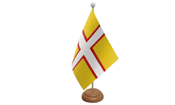 Dorset New Small Flag with Wooden Stand